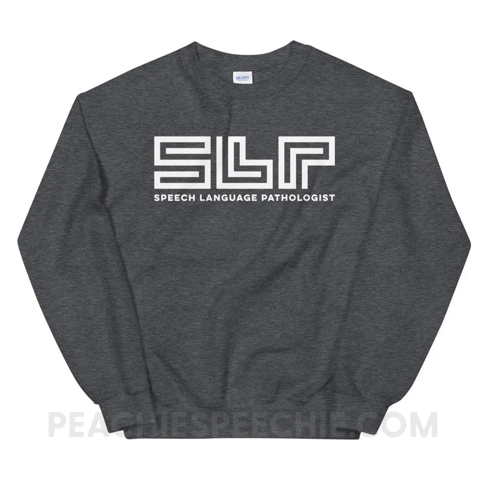 SLP Lines Classic Sweatshirt - Dark Heather / S - Hoodies & Sweatshirts peachiespeechie.com
