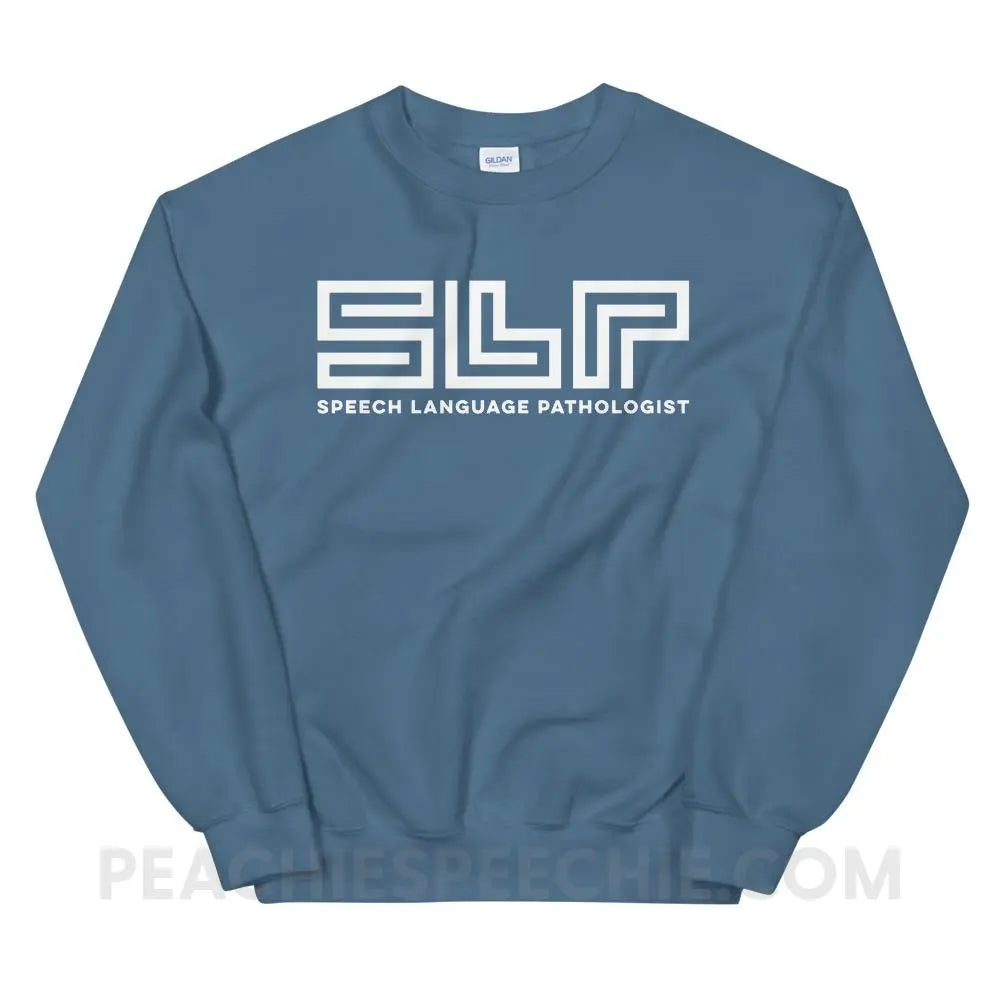 SLP Lines Classic Sweatshirt - Indigo Blue / S - Hoodies & Sweatshirts peachiespeechie.com