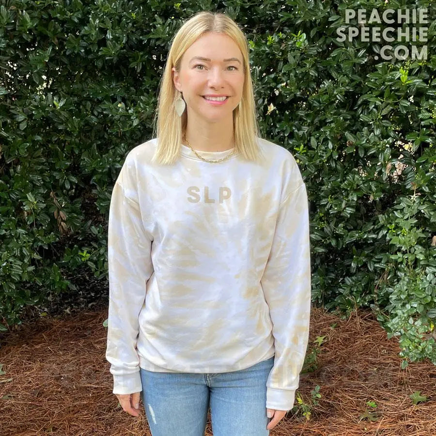 SLP Neutral Tie-Dye Comfy Sweatshirt - XS - Hoodies & Sweatshirts peachiespeechie.com