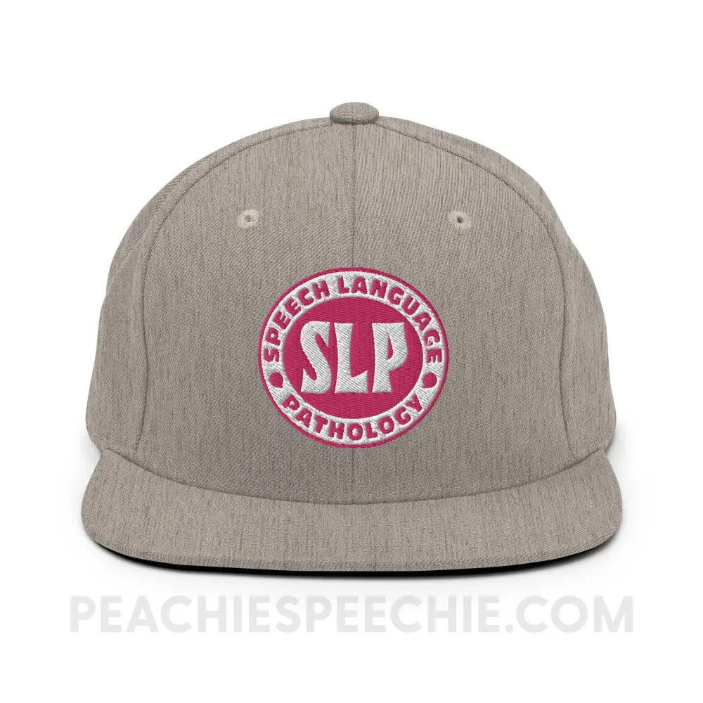 SLP Oval Wool Blend Ball Cap - Heather Grey peachiespeechie.com