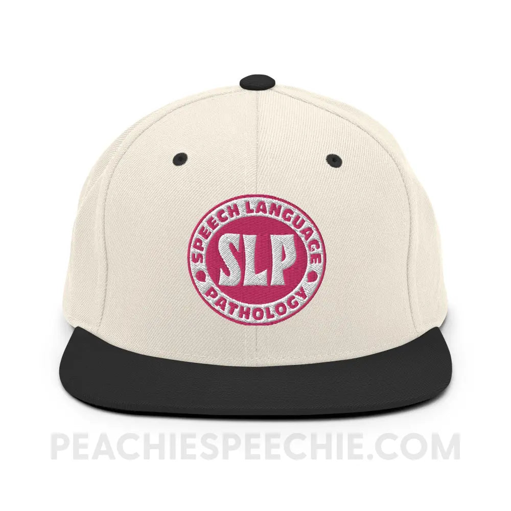 SLP Oval Premium Ball Cap - Natural/ Black - peachiespeechie.com