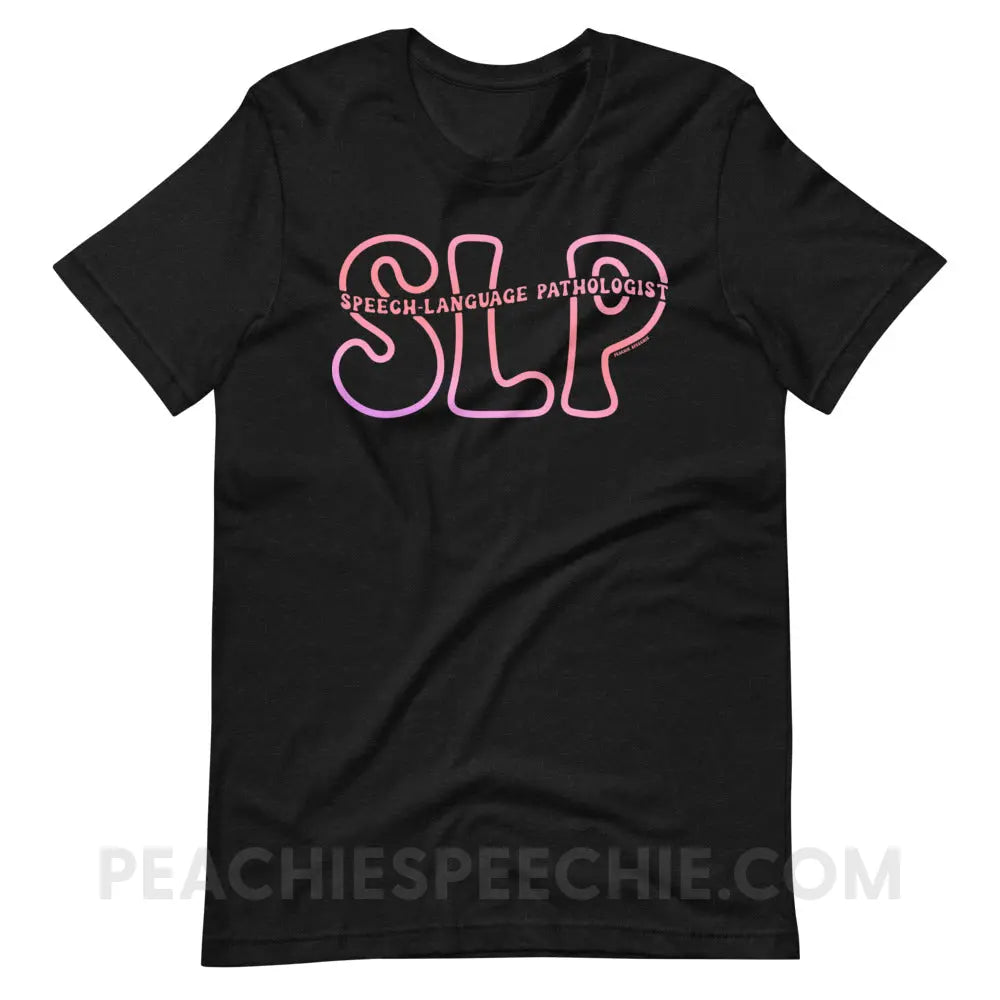 SLP Passthrough Premium Soft Tee - Black Heather / XS - peachiespeechie.com