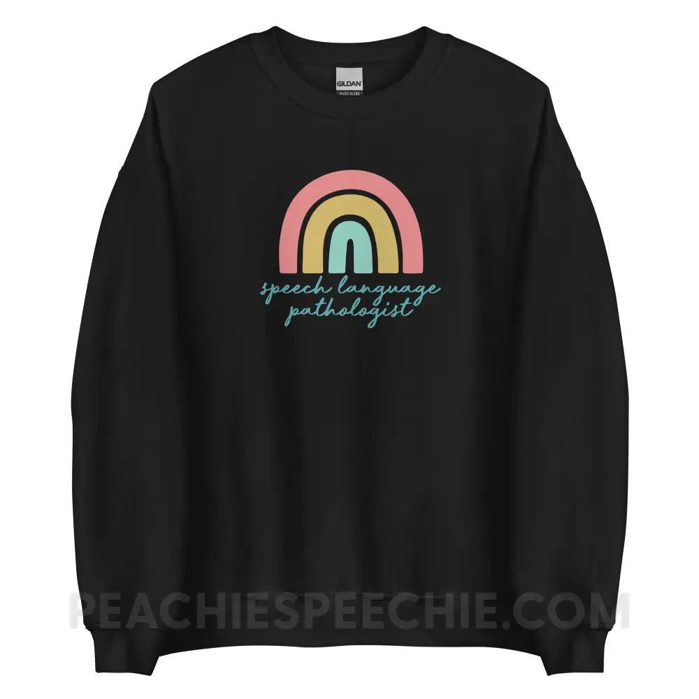 SLP Rainbow Classic Sweatshirt - Black / S - Hoodies & Sweatshirts peachiespeechie.com