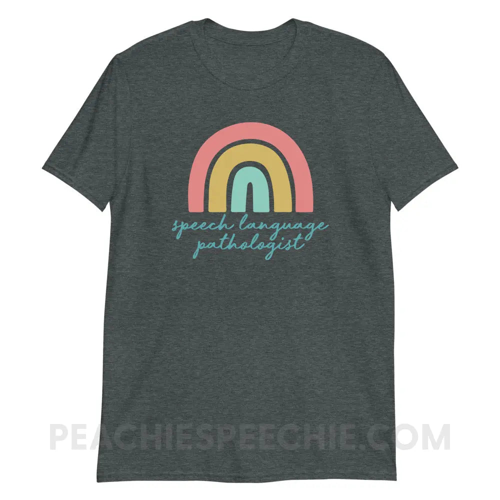 SLP Rainbow Classic Tee - Dark Heather / S - peachiespeechie.com