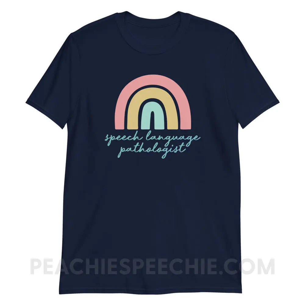 SLP Rainbow Classic Tee - Navy / S - peachiespeechie.com