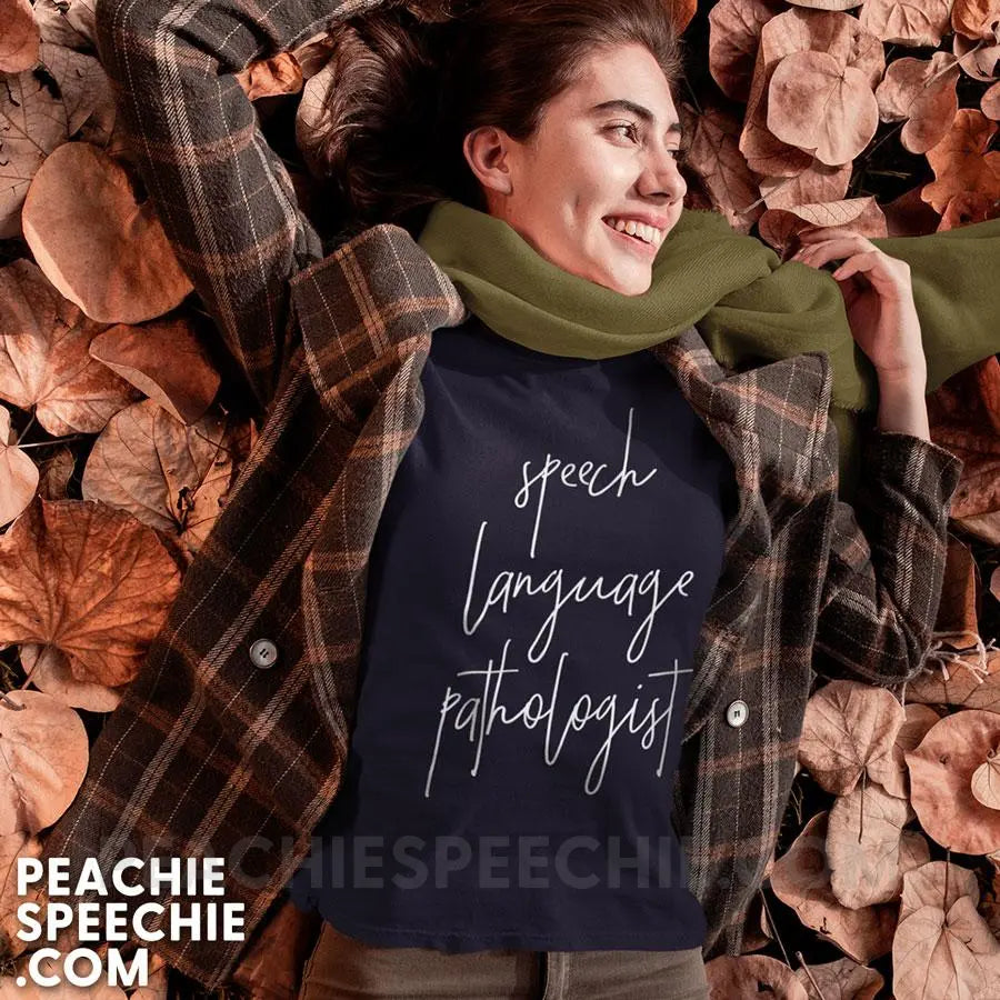 SLP Script Classic Tee - T-Shirts & Tops peachiespeechie.com