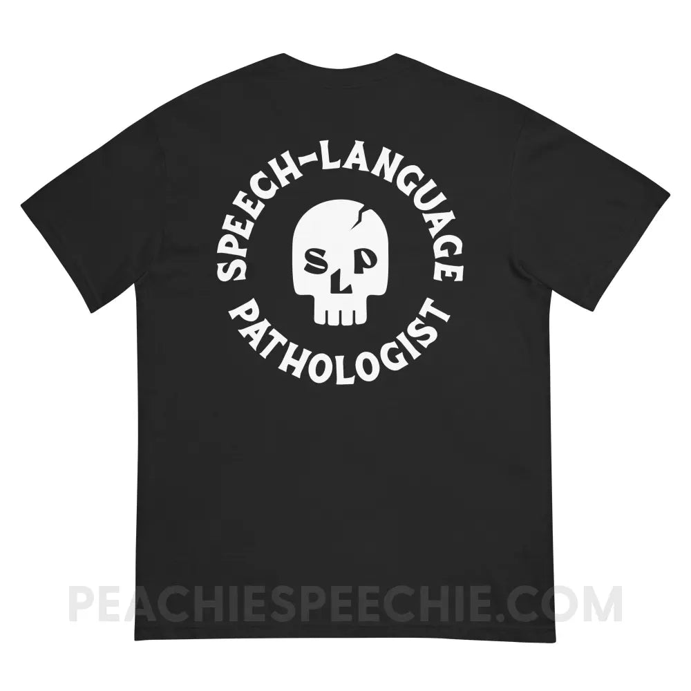 SLP Skull Comfort Colors Tee - peachiespeechie.com