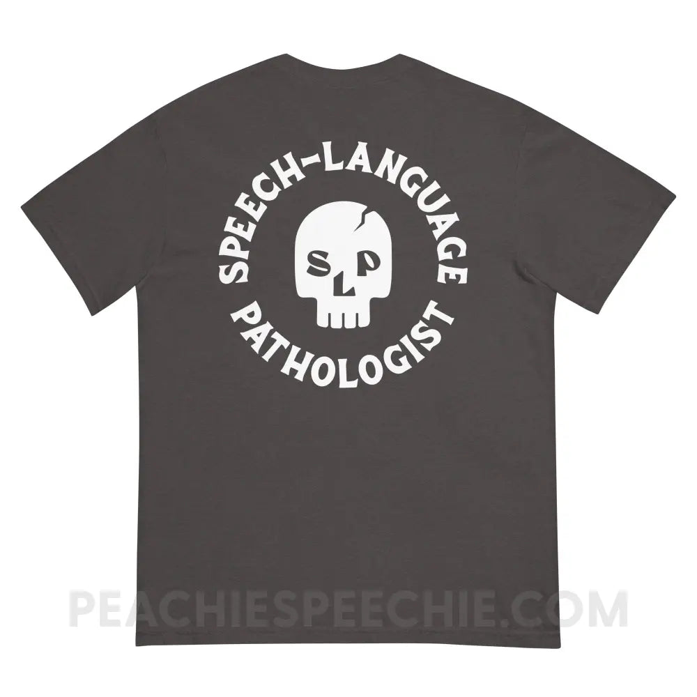 SLP Skull Comfort Colors Tee - peachiespeechie.com
