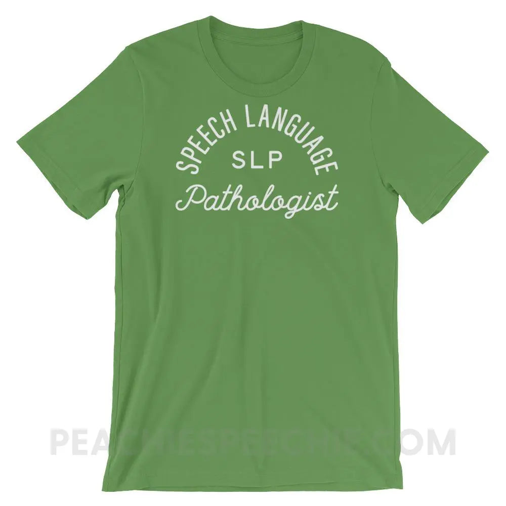 SLP Stamp Premium Soft Tee - Leaf / S - T-Shirts & Tops peachiespeechie.com