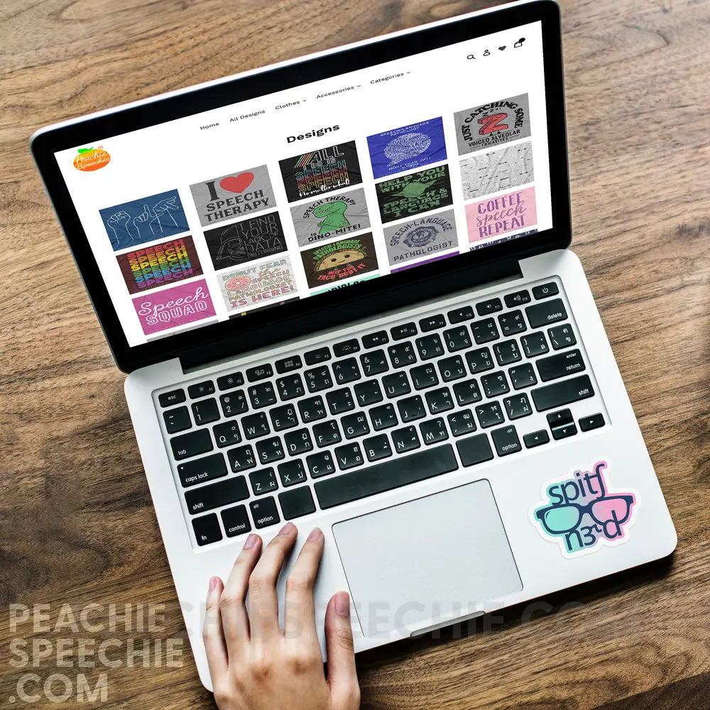 SLP Stickers - peachiespeechie.com