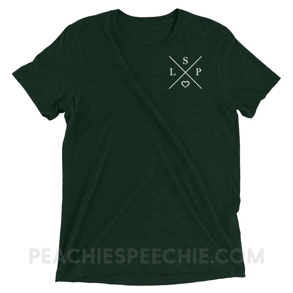 SLP X Tri-Blend Tee - Emerald Triblend / XS - T-Shirts & Tops peachiespeechie.com