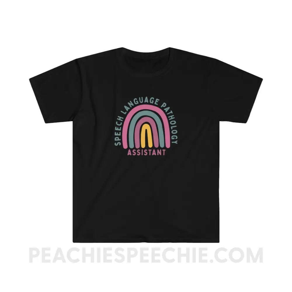 SLPA Rainbow Classic Tee - Black / S - T-Shirt peachiespeechie.com