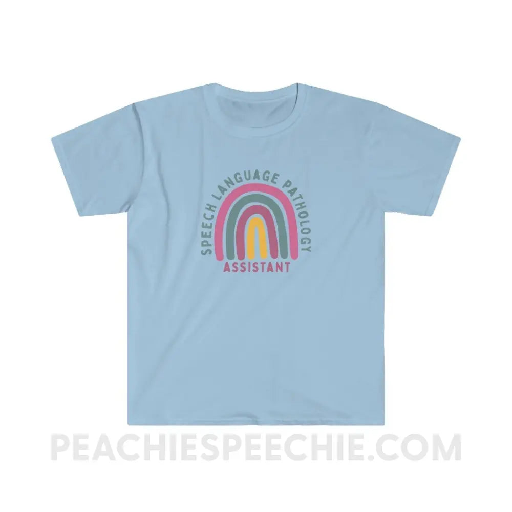 SLPA Rainbow Classic Tee - Light Blue / S - T-Shirt peachiespeechie.com