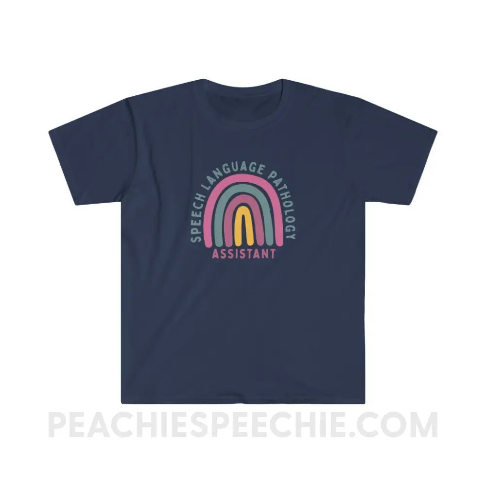 SLPA Rainbow Classic Tee - Navy / S - T-Shirt peachiespeechie.com
