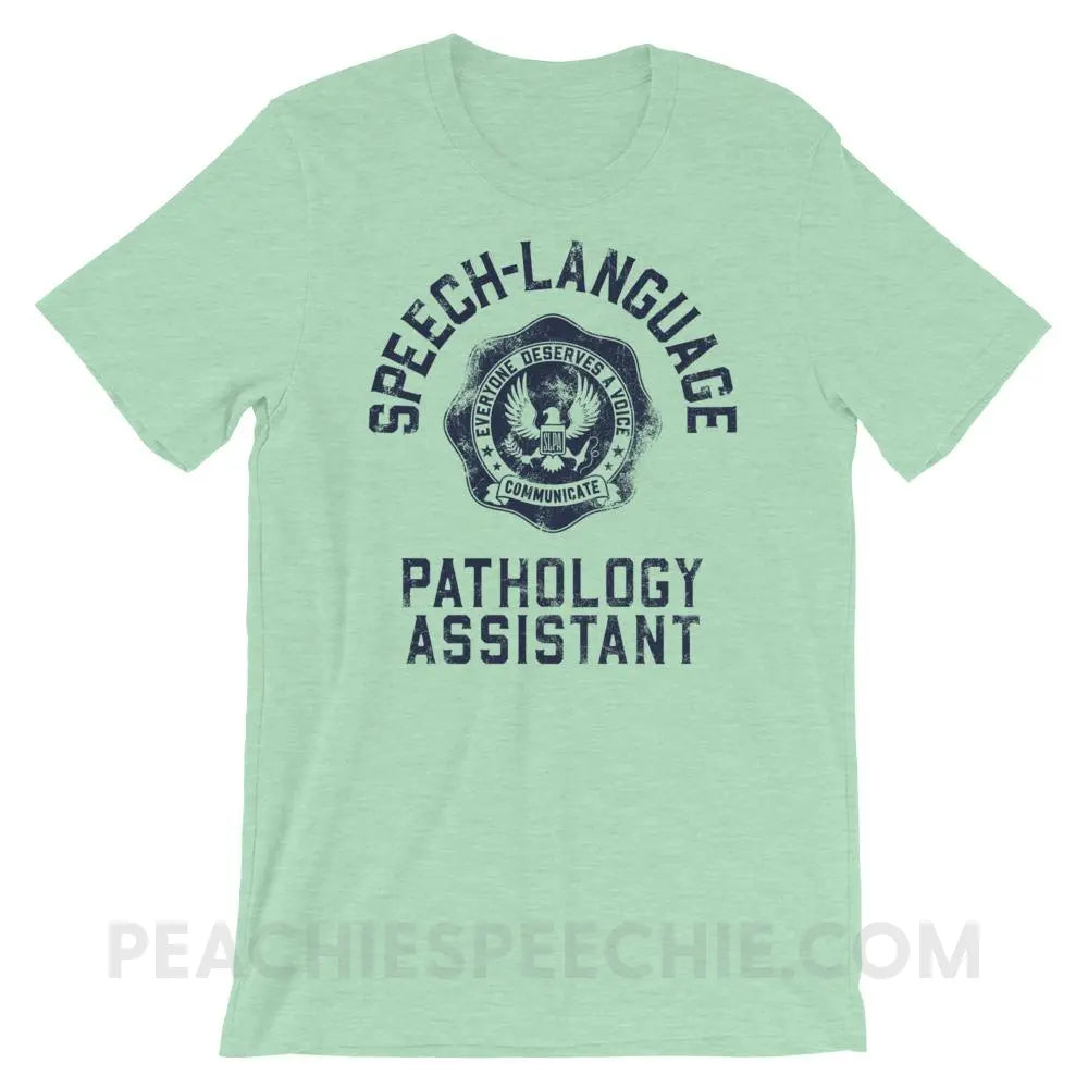 SLPA University Premium Soft Tee - Heather Prism Mint / XS - T-Shirts & Tops peachiespeechie.com