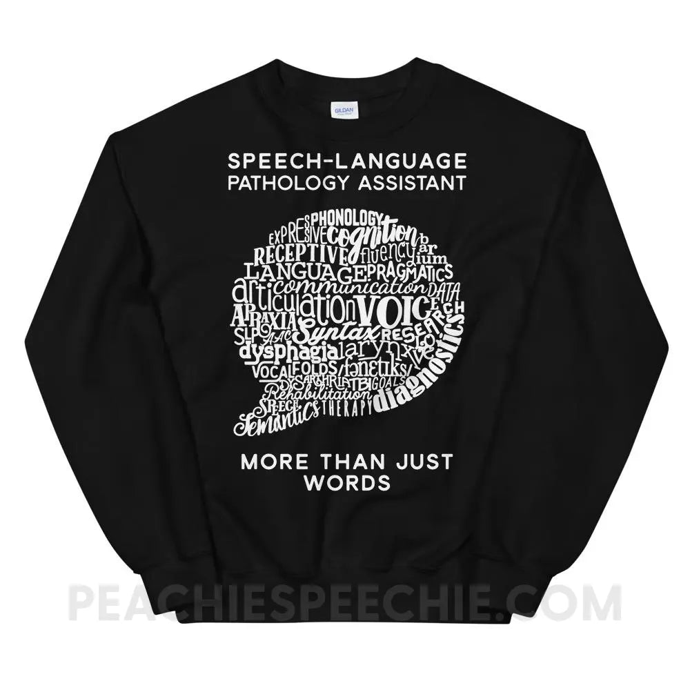 SLPA Word Bubble Classic Sweatshirt - Black / S - Hoodies & Sweatshirts peachiespeechie.com
