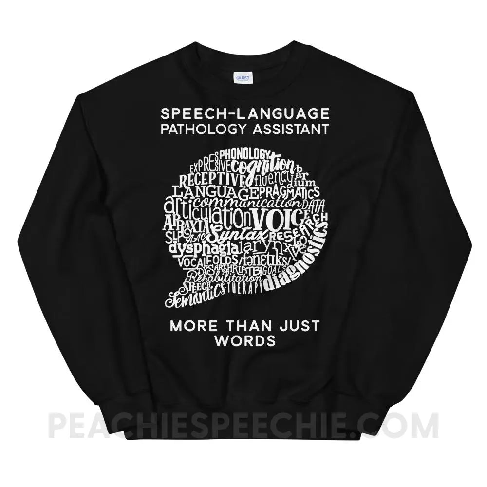 SLPA Word Bubble Classic Sweatshirt - Black / S Hoodies & Sweatshirts peachiespeechie.com