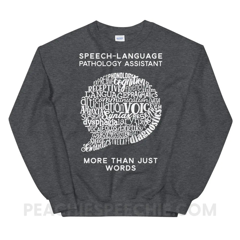 SLPA Word Bubble Classic Sweatshirt - Dark Heather / S - Hoodies & Sweatshirts peachiespeechie.com