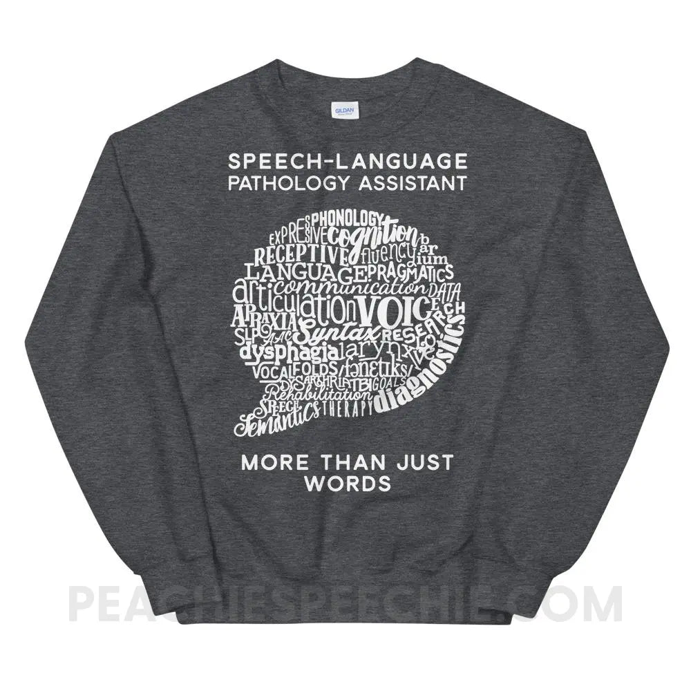 SLPA Word Bubble Classic Sweatshirt - Dark Heather / S Hoodies & Sweatshirts peachiespeechie.com