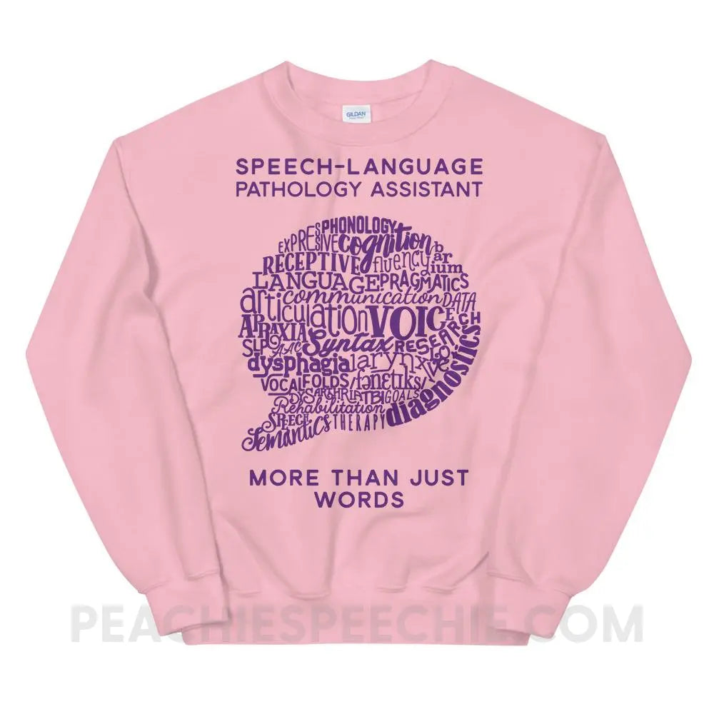 SLPA Word Bubble Classic Sweatshirt - Light Pink / S Hoodies & Sweatshirts peachiespeechie.com