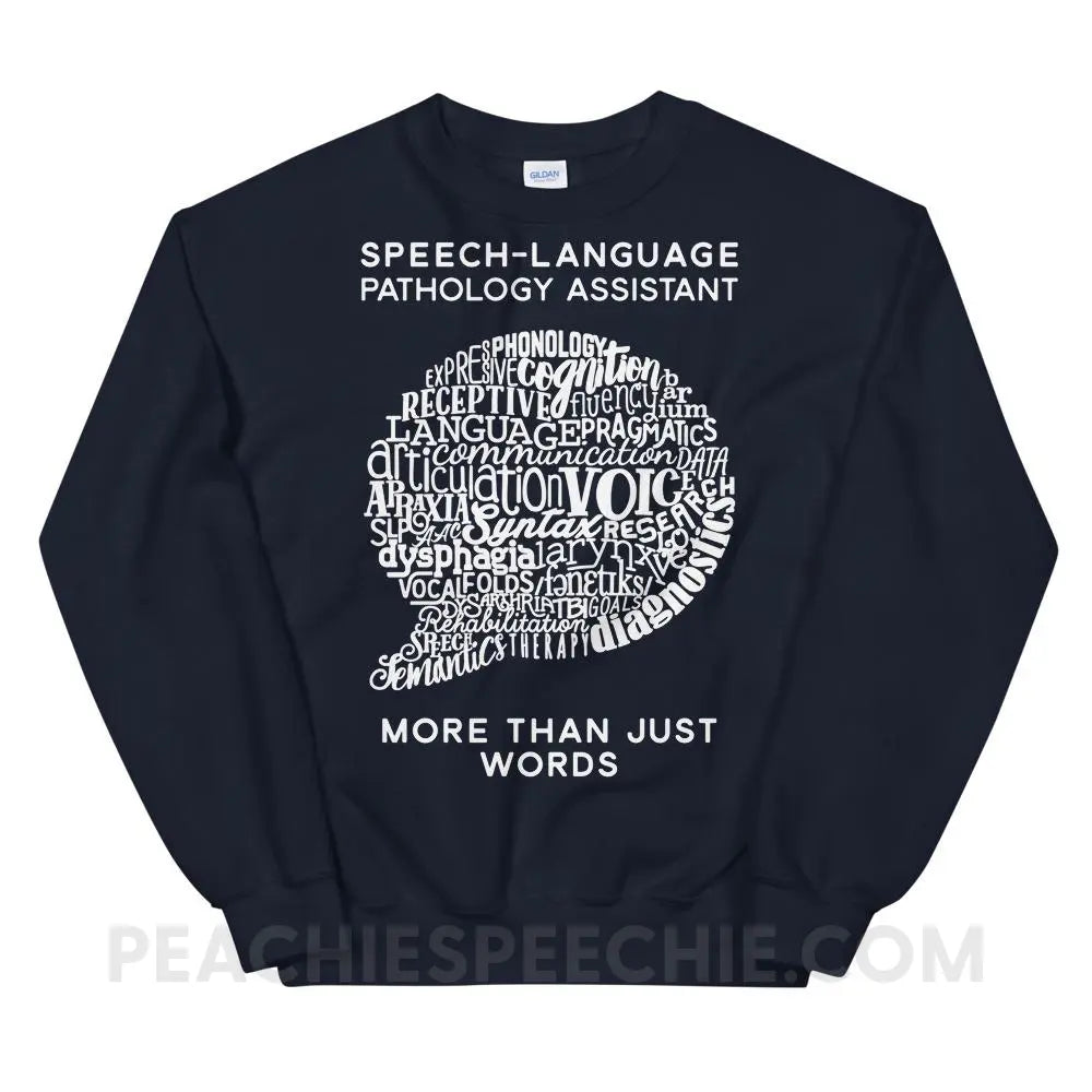 SLPA Word Bubble Classic Sweatshirt - Navy / S Hoodies & Sweatshirts peachiespeechie.com