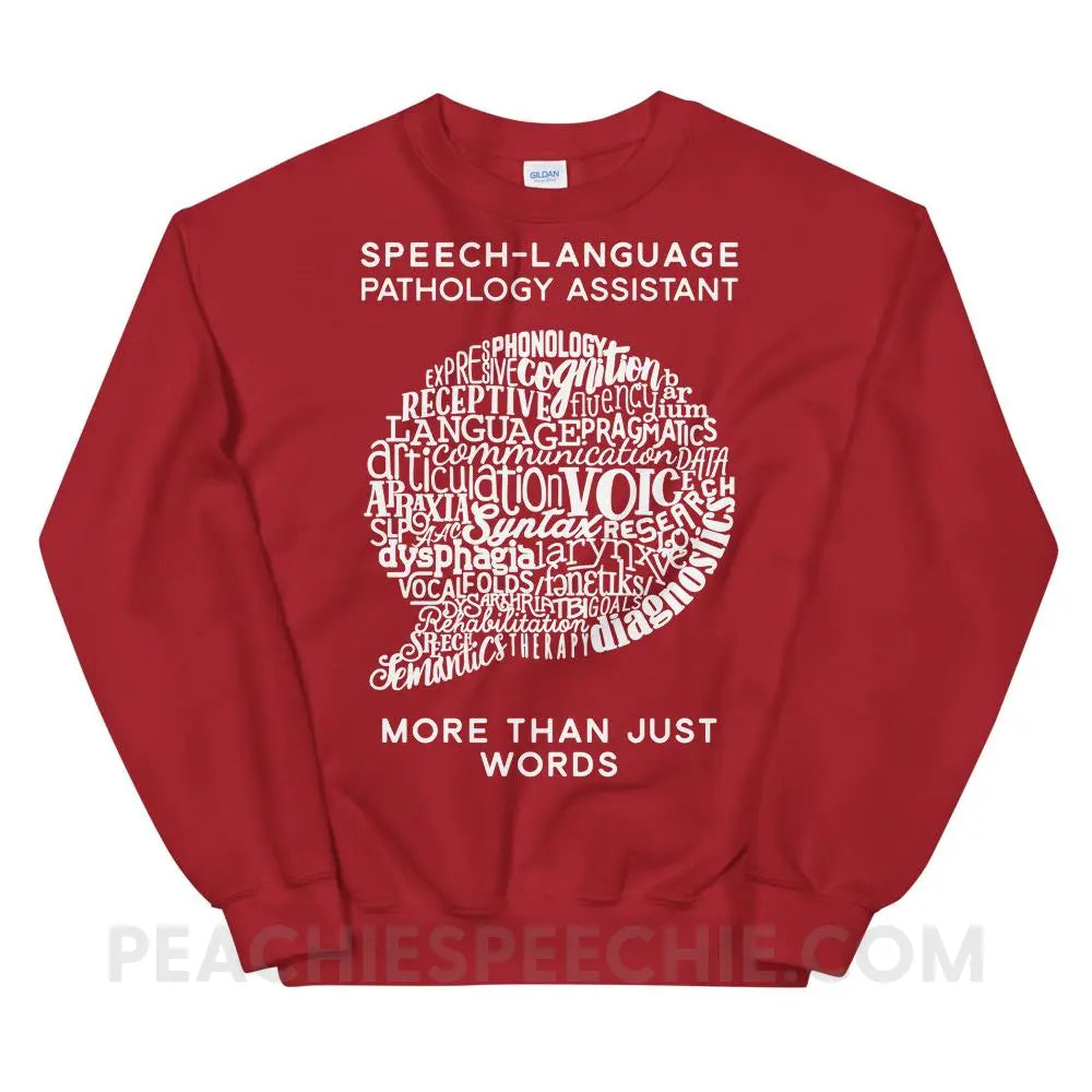 SLPA Word Bubble Classic Sweatshirt - Red / S - Hoodies & Sweatshirts peachiespeechie.com