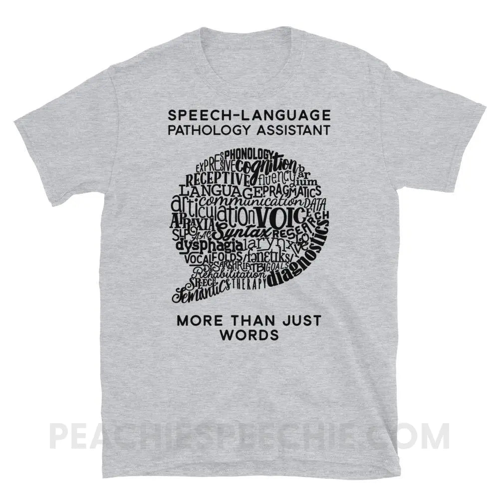 SLPA Word Bubble Classic Tee - Sport Grey / S - T-Shirts & Tops peachiespeechie.com