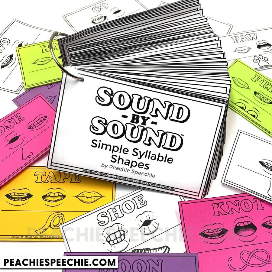 Sound-by-Sound®: Simple Syllable Shapes for Apraxia - Materials peachiespeechie.com