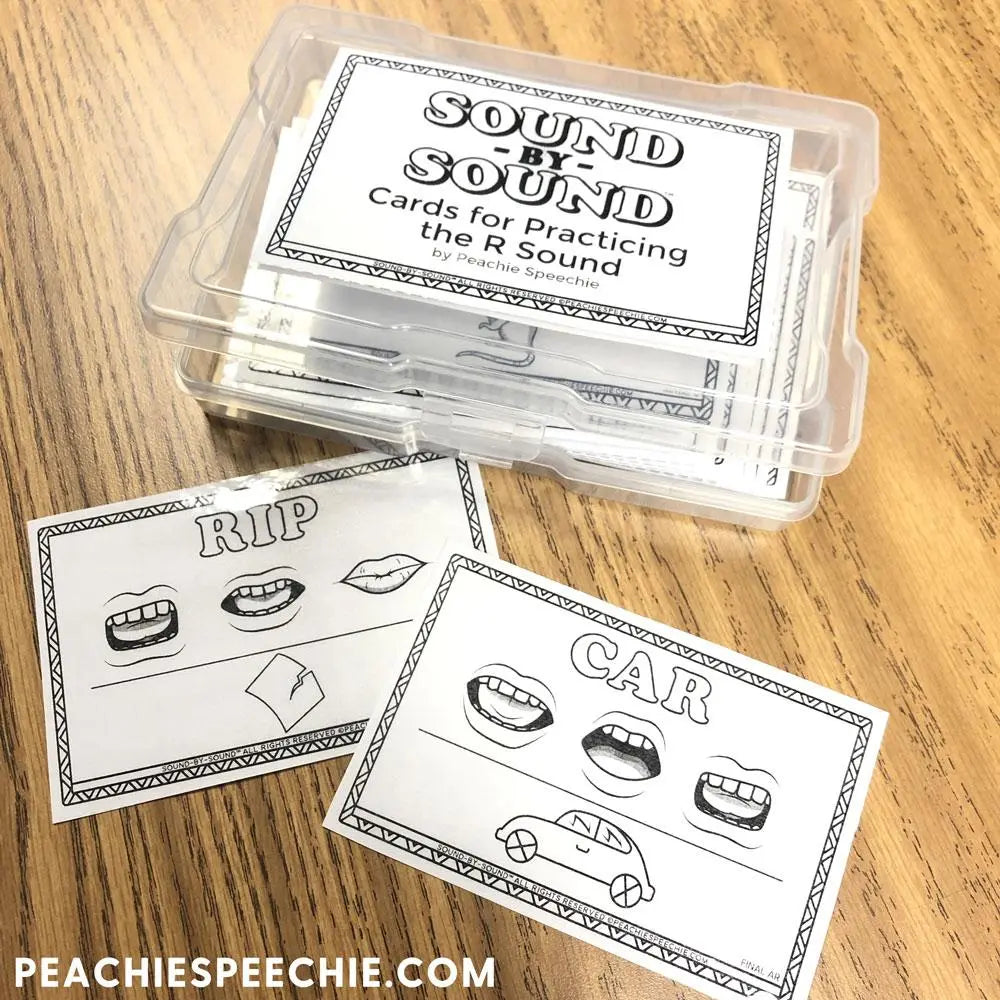 Sound-by-Sound®: Cards for Practicing the R Sound - Materials peachiespeechie.com