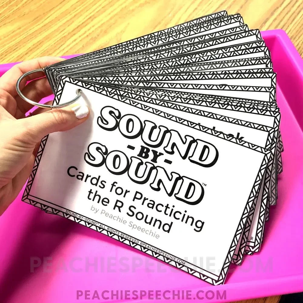 Sound - by - Sound®: Cards for Practicing the R Sound - Materials peachiespeechie.com