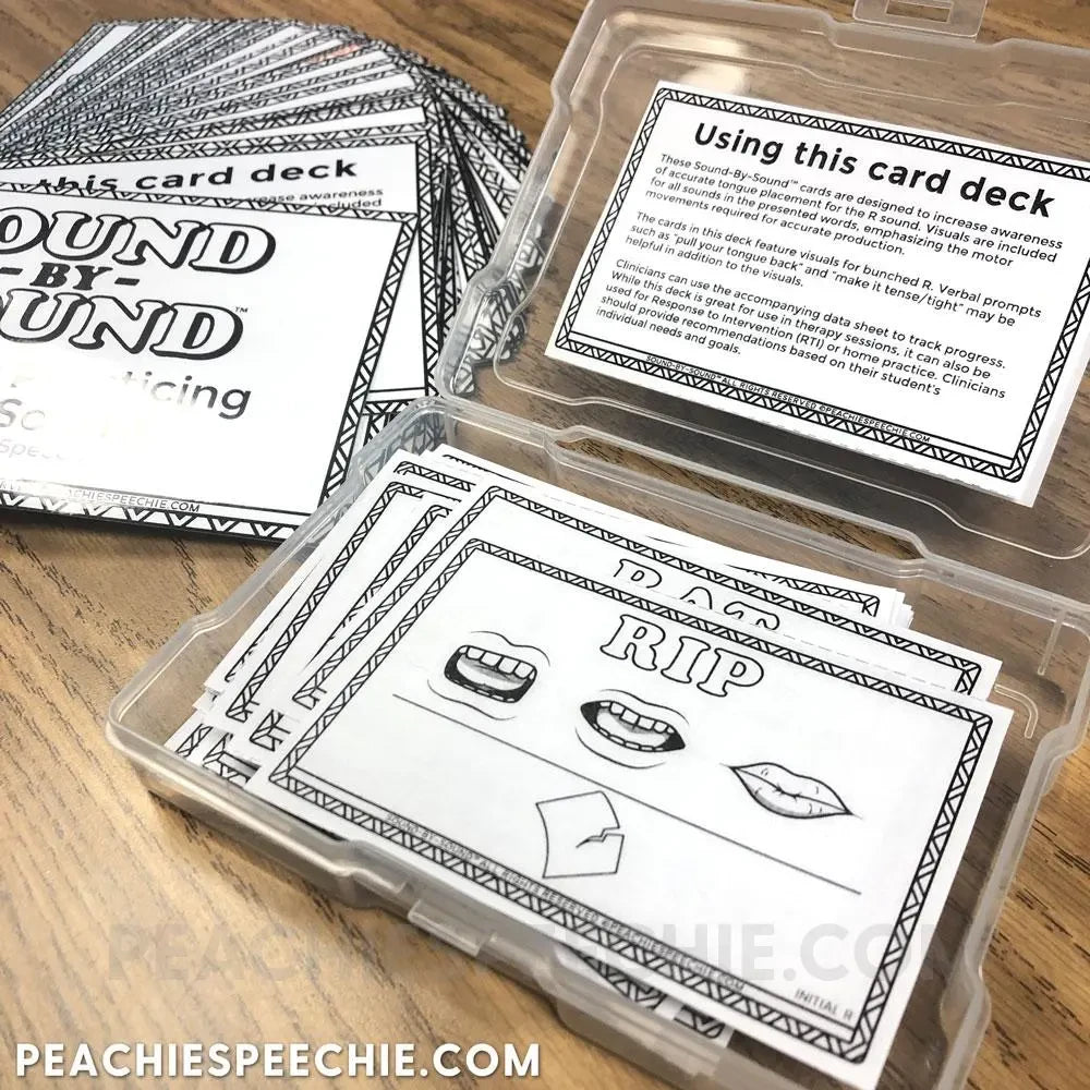 Sound-by-Sound®: Cards for Practicing the R Sound - Materials peachiespeechie.com