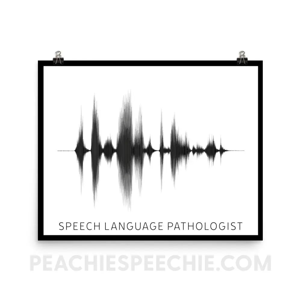 SLP Sound Wave Poster - 16×20 - Posters peachiespeechie.com