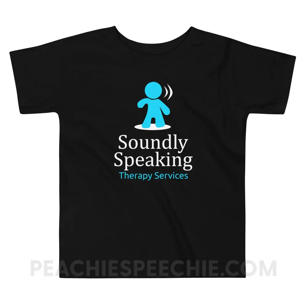 Soundly Speaking Toddler Shirt - Black / 2T - custom product peachiespeechie.com