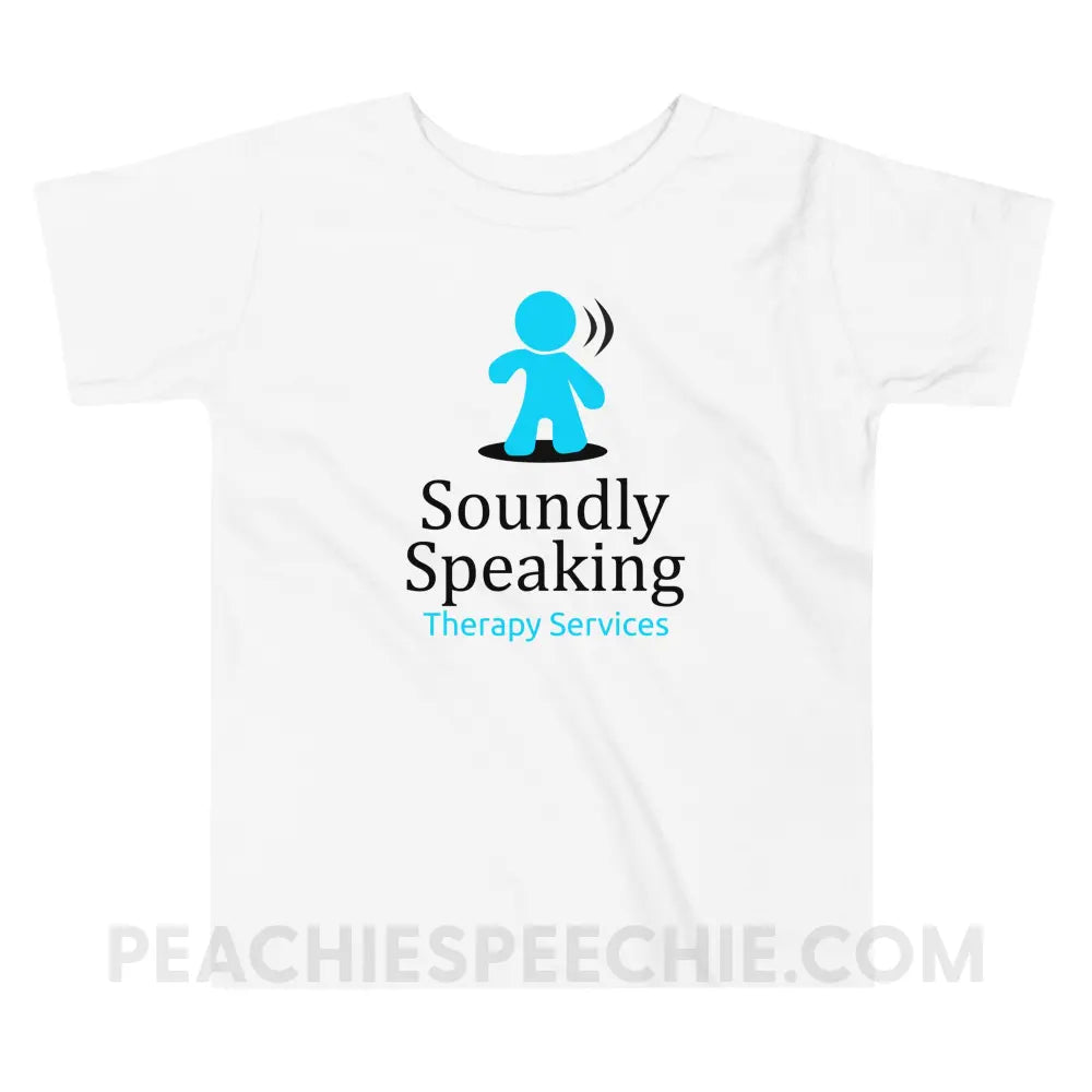 Soundly Speaking Toddler Shirt - White / 2T - custom product peachiespeechie.com