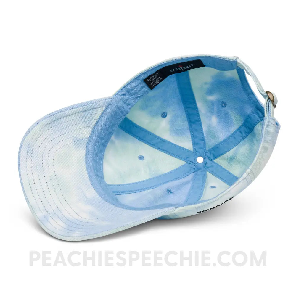 Speak from the Hart Tie Dye Relaxed Hat - peachiespeechie.com