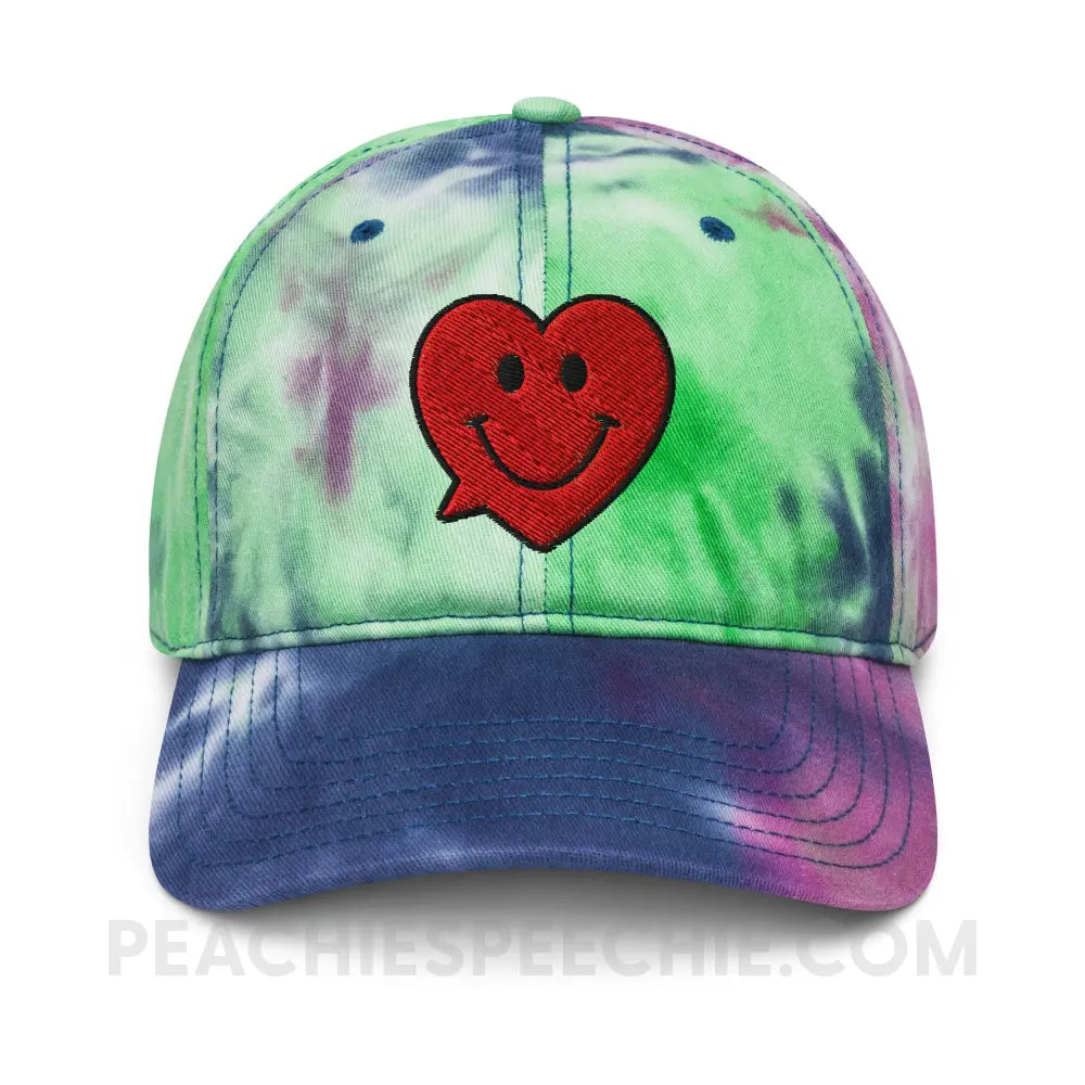 Speak from the Hart Tie Dye Relaxed Hat - peachiespeechie.com