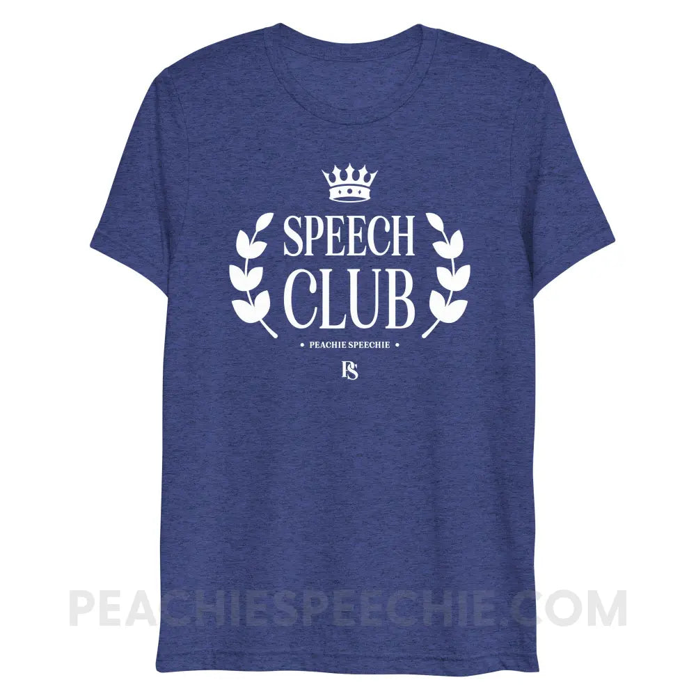 Speech Club Tri-Blend Tee - Navy Triblend / XS - peachiespeechie.com