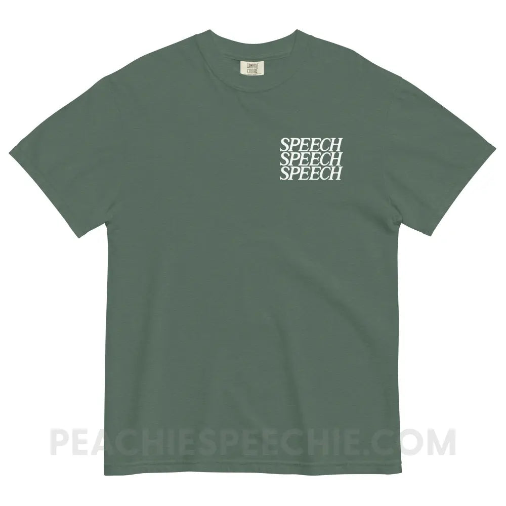 Speech Comfort Colors Tee - Blue Spruce / S - peachiespeechie.com