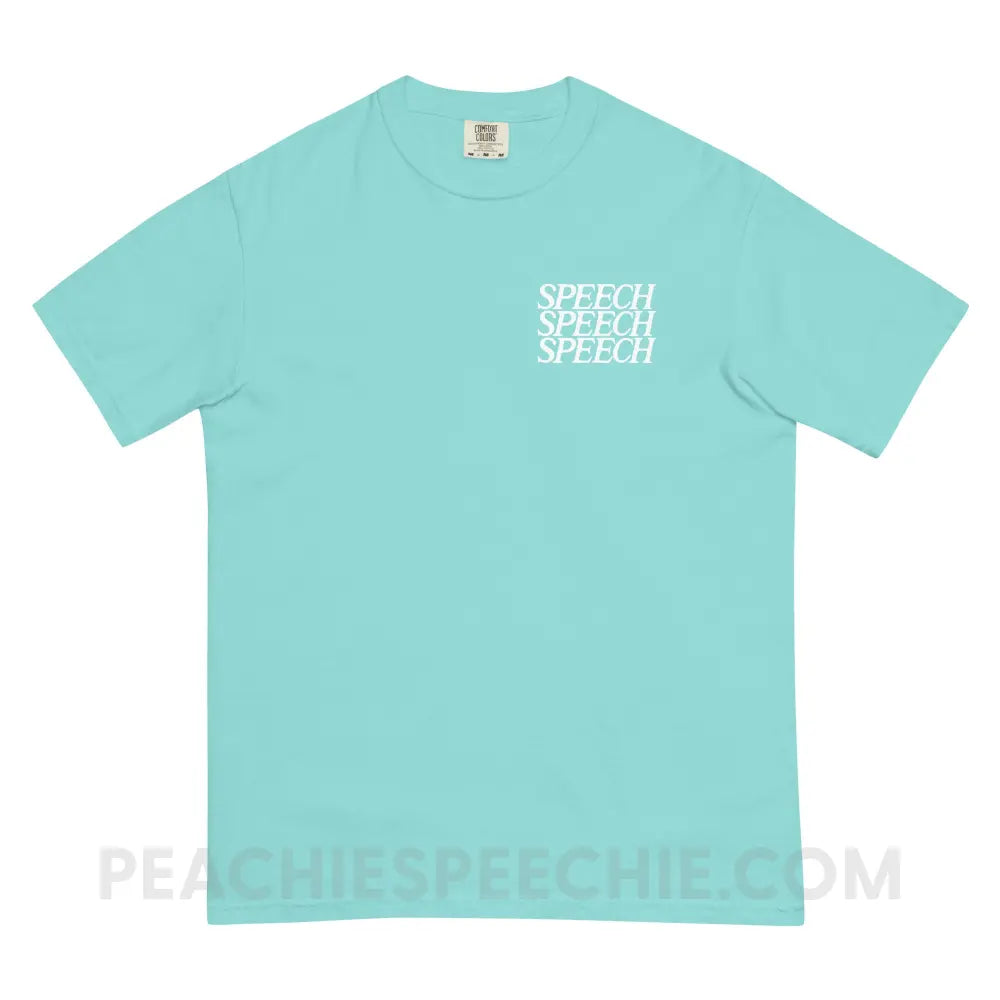 Speech Comfort Colors Tee - Lagoon Blue / S - peachiespeechie.com
