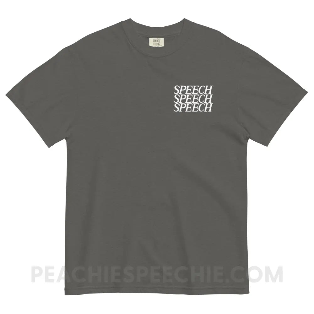 Speech Comfort Colors Tee - Pepper / S - peachiespeechie.com