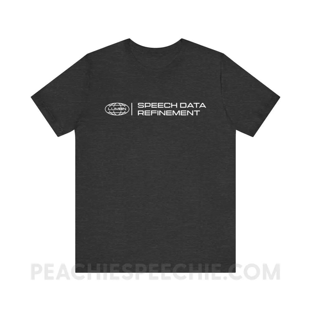 Speech Data Refinement Premium Soft Tee - Dark Grey Heather / XS - T-Shirt peachiespeechie.com