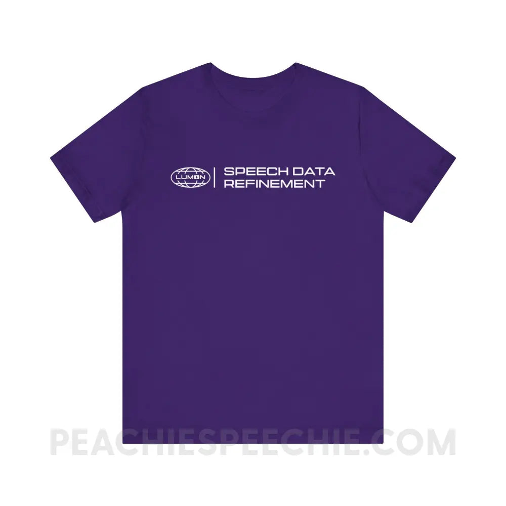 Speech Data Refinement Premium Soft Tee - Team Purple / XS - T-Shirt peachiespeechie.com