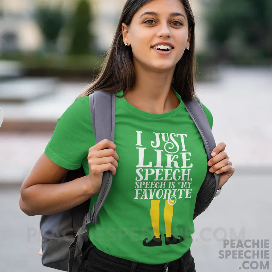 Speech Elf Classic Tee - Irish Green / S - T-Shirts & Tops peachiespeechie.com