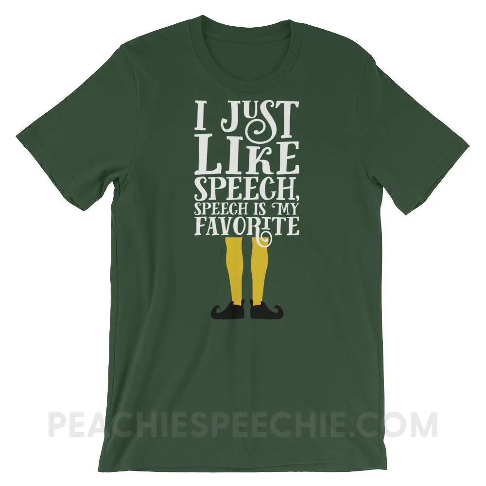 Speech Elf Premium Soft Tee - Forest / S - T-Shirts & Tops peachiespeechie.com
