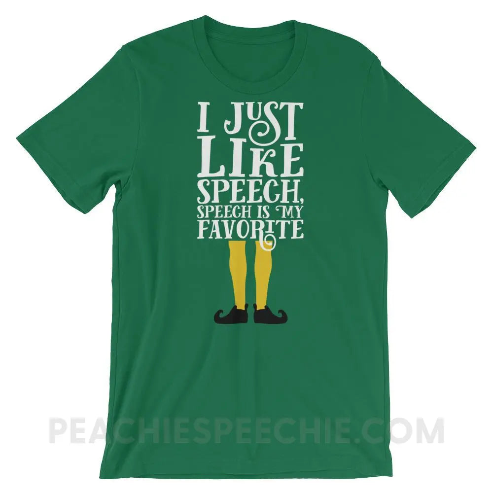 Speech Elf Premium Soft Tee - Kelly / S - T-Shirts & Tops peachiespeechie.com