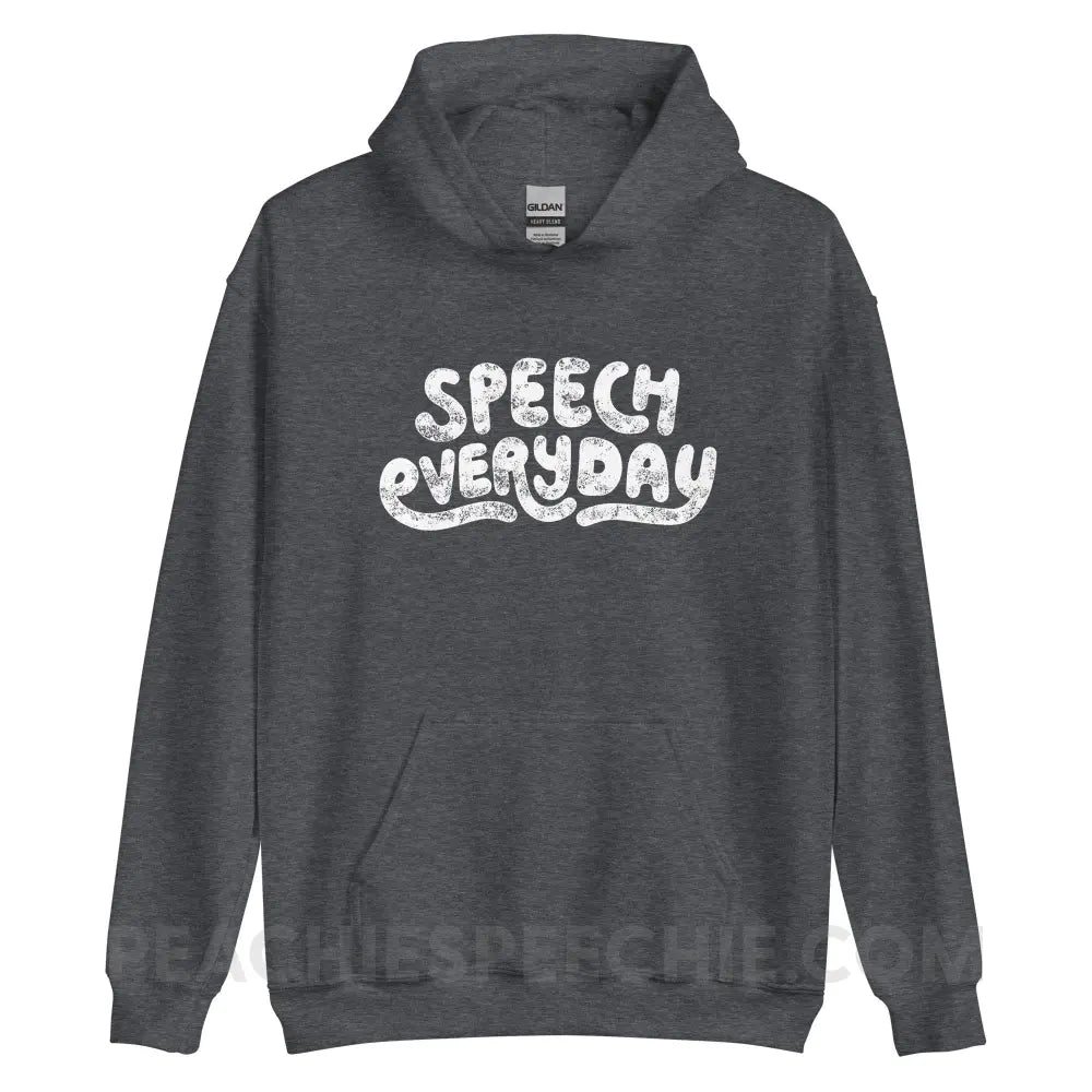 Speech Everyday Classic Hoodie - Dark Heather / S - peachiespeechie.com