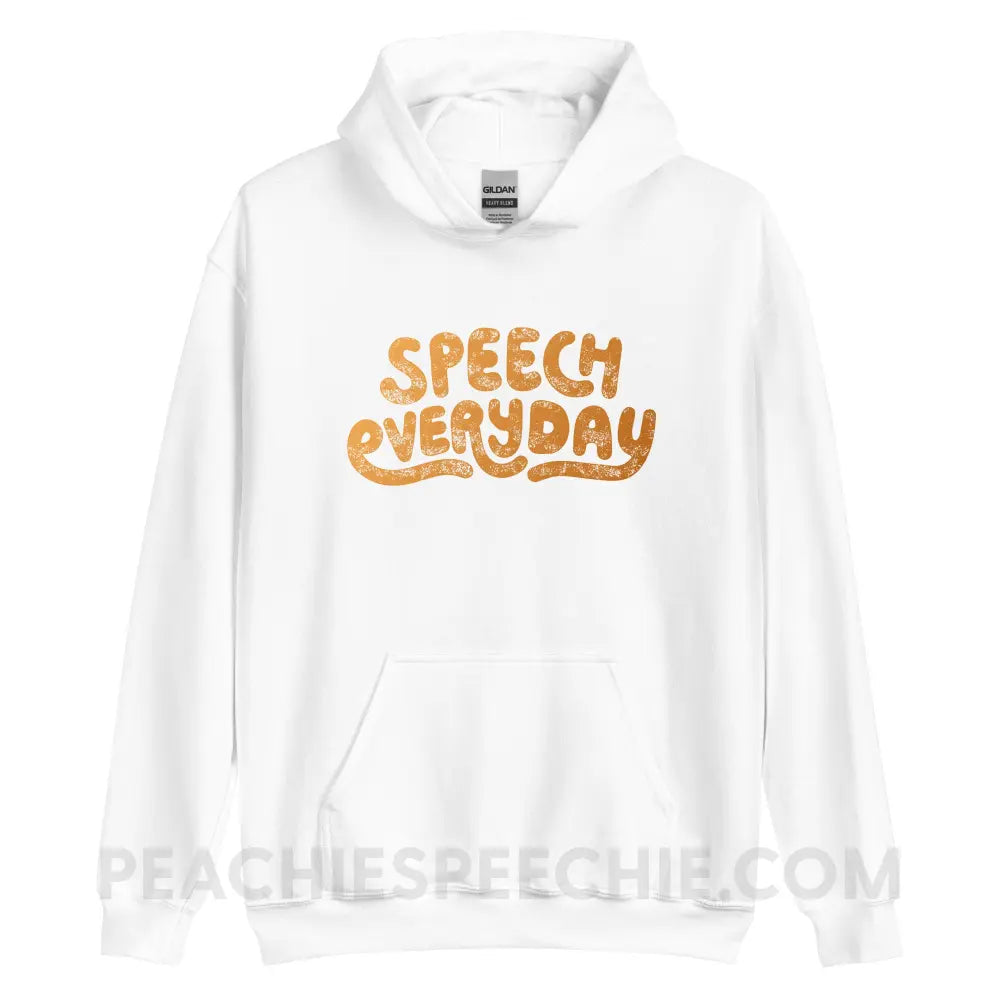Speech Everyday Classic Hoodie - White / S - peachiespeechie.com