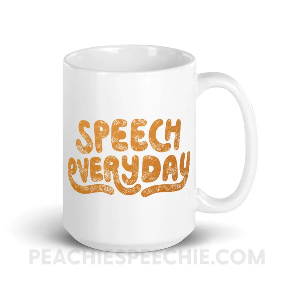 Speech Everyday Coffee Mug - 15oz - peachiespeechie.com