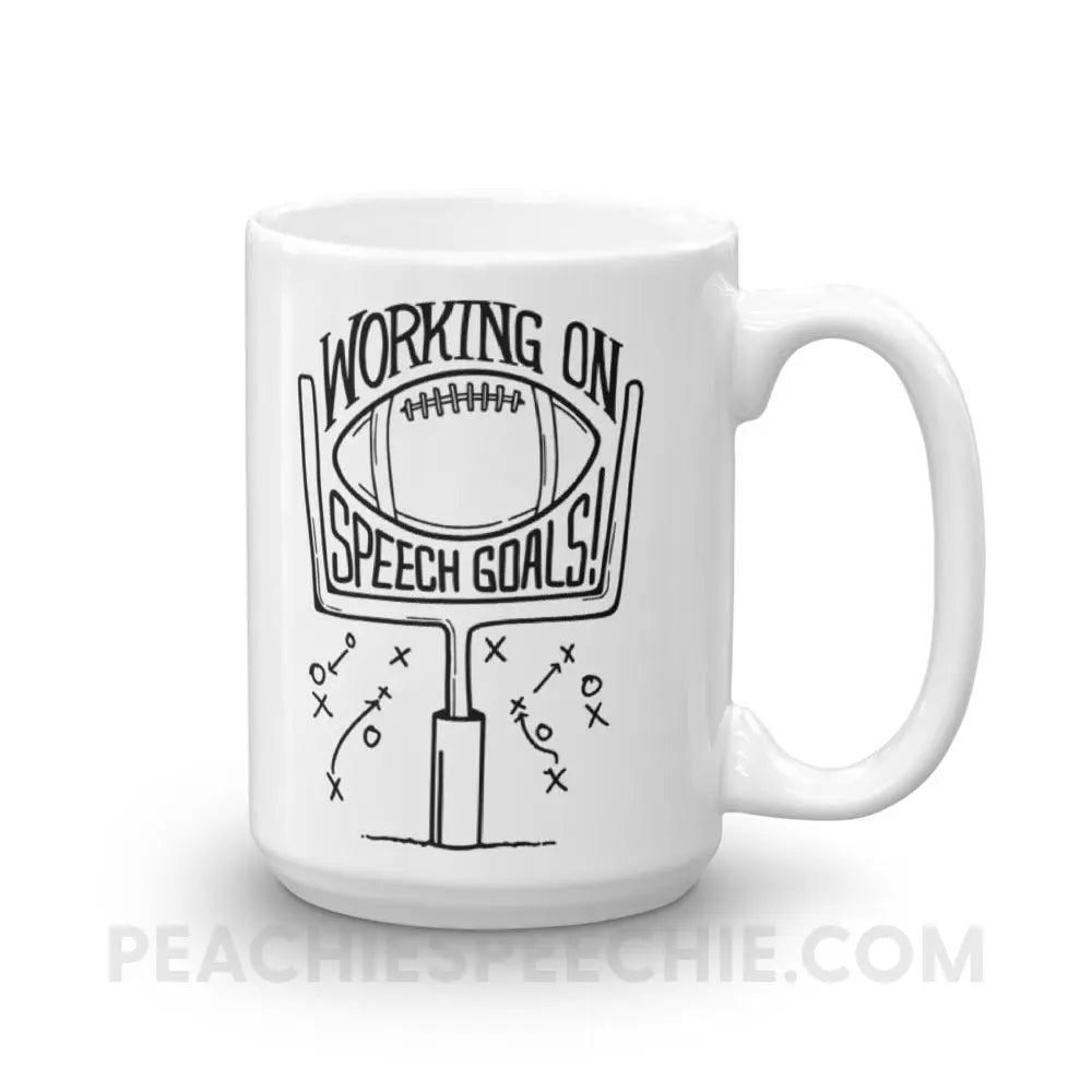 Speech Goals Coffee Mug - 15oz - Mugs peachiespeechie.com