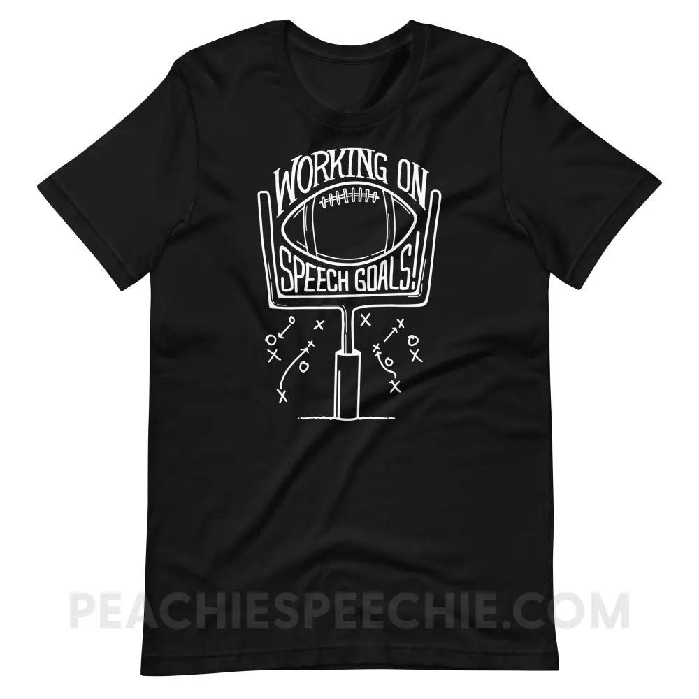 Speech Goals Premium Soft Tee - Black / S - T-Shirt peachiespeechie.com